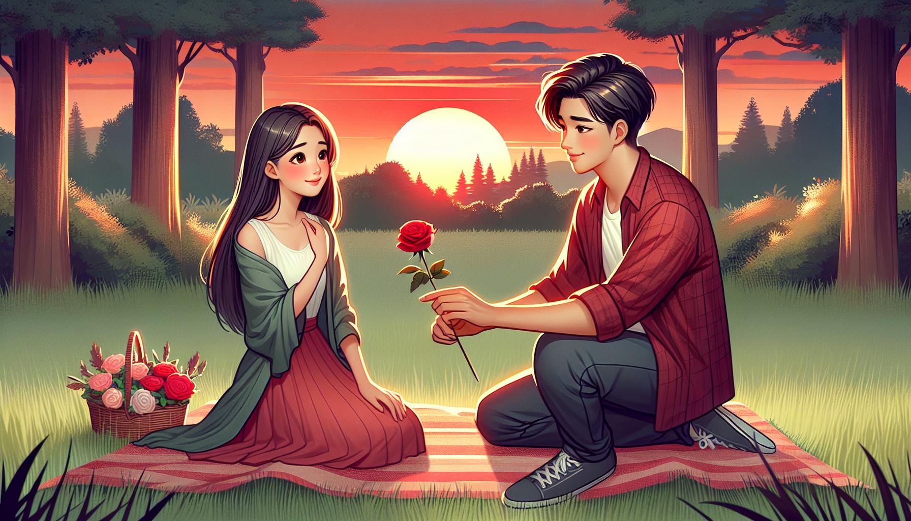 ロマンティックな出会い